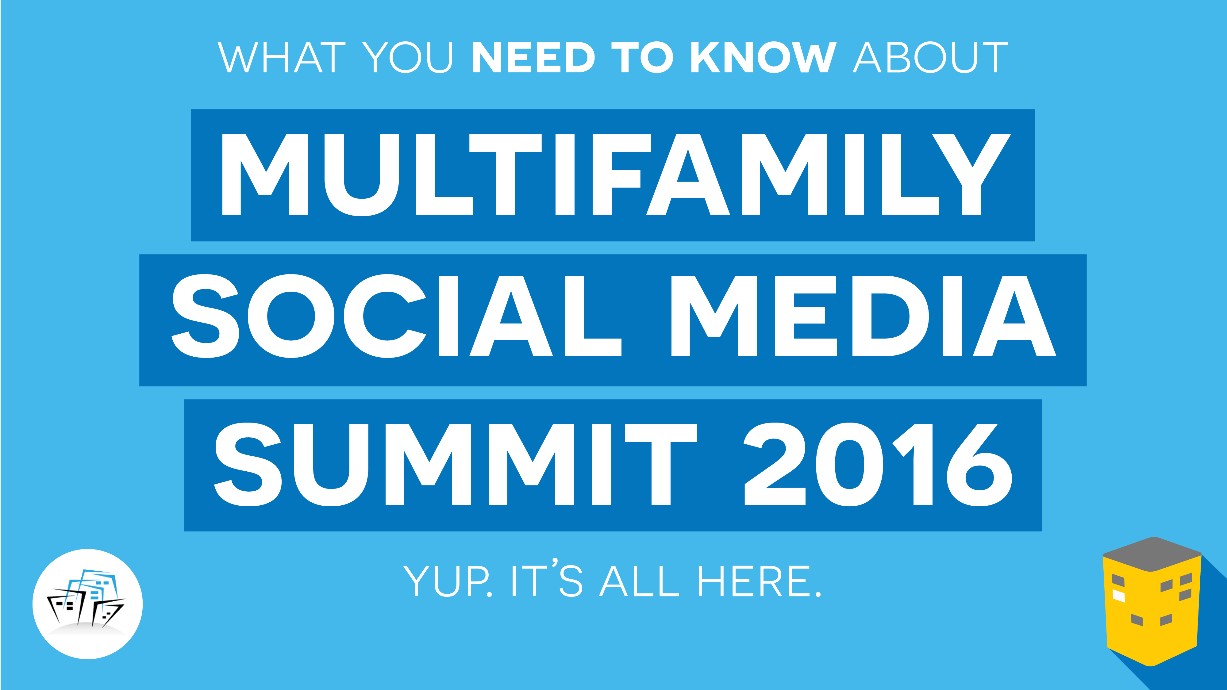 What You Need to Know About Multifamily Social Media Summit 2016