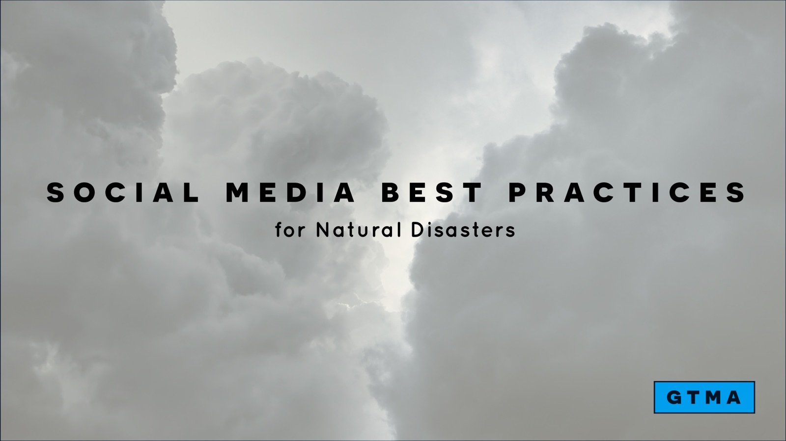 Social Media Best Practices for Natural Disasters