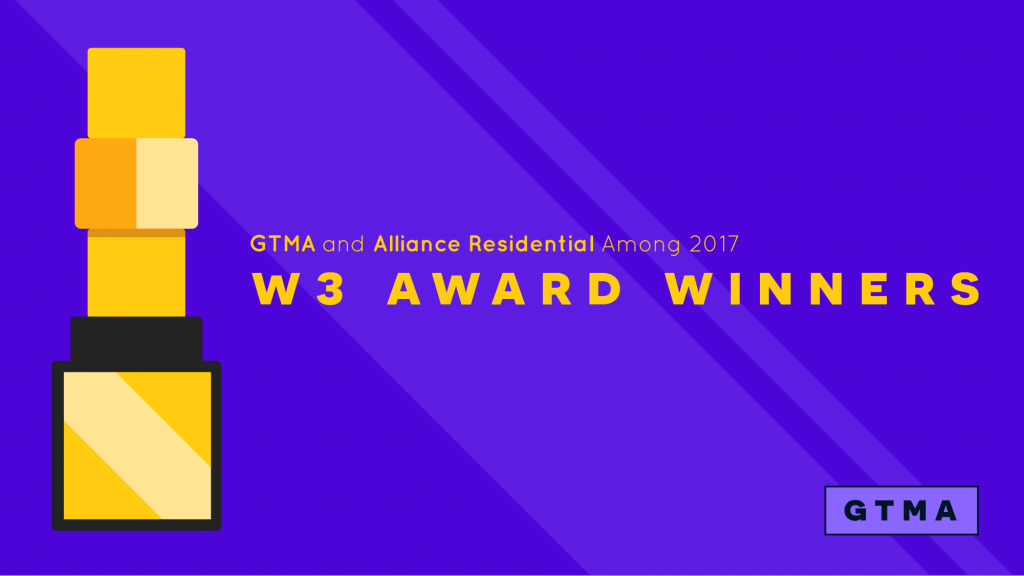 GTMA and Alliance Residential W3 Award Winners
