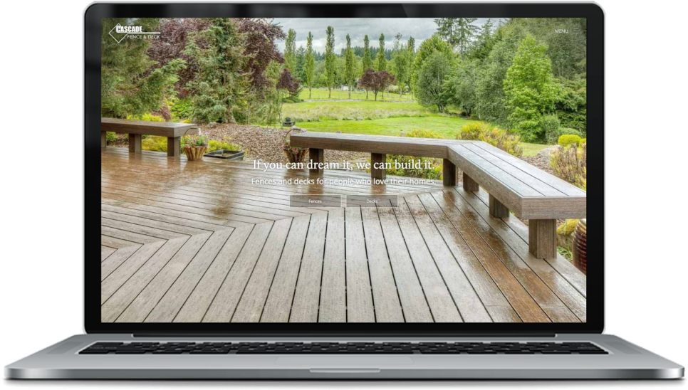 Cascade Fence and Deck Website Mockup