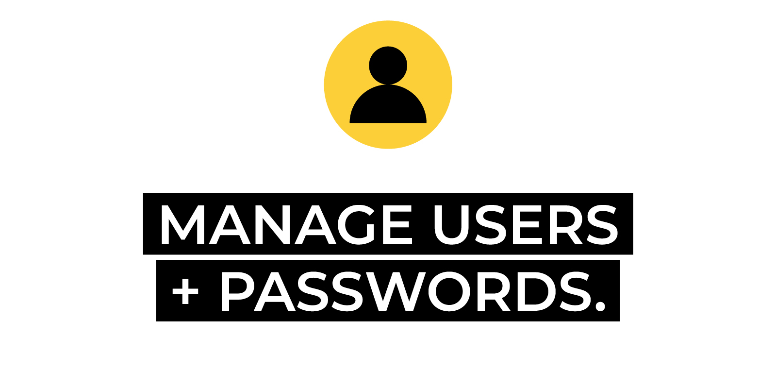 Manage Users and Passwords Graphic