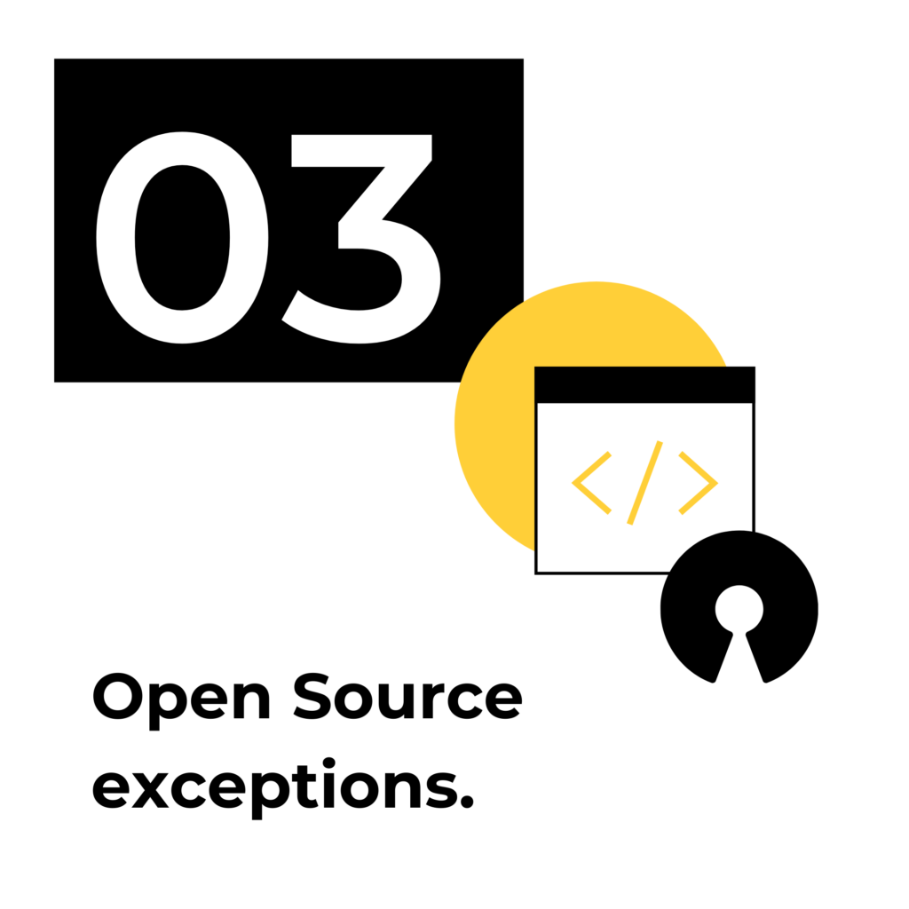 Open Source exceptions.