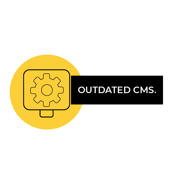 Outdated Content Management System Graphic