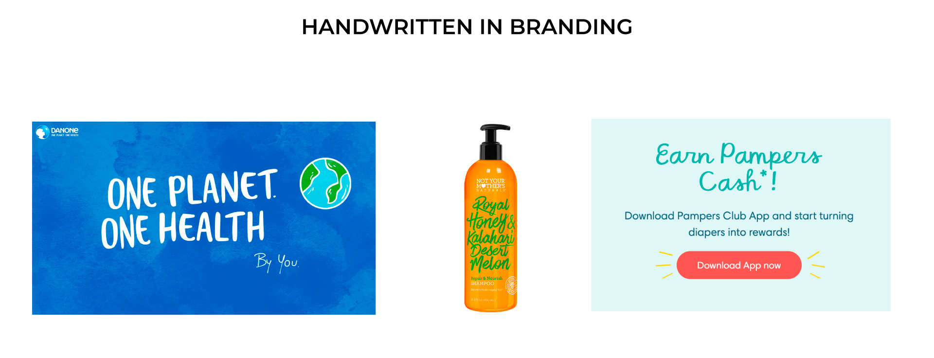 Handwritten and Script Typography in Branding Examples