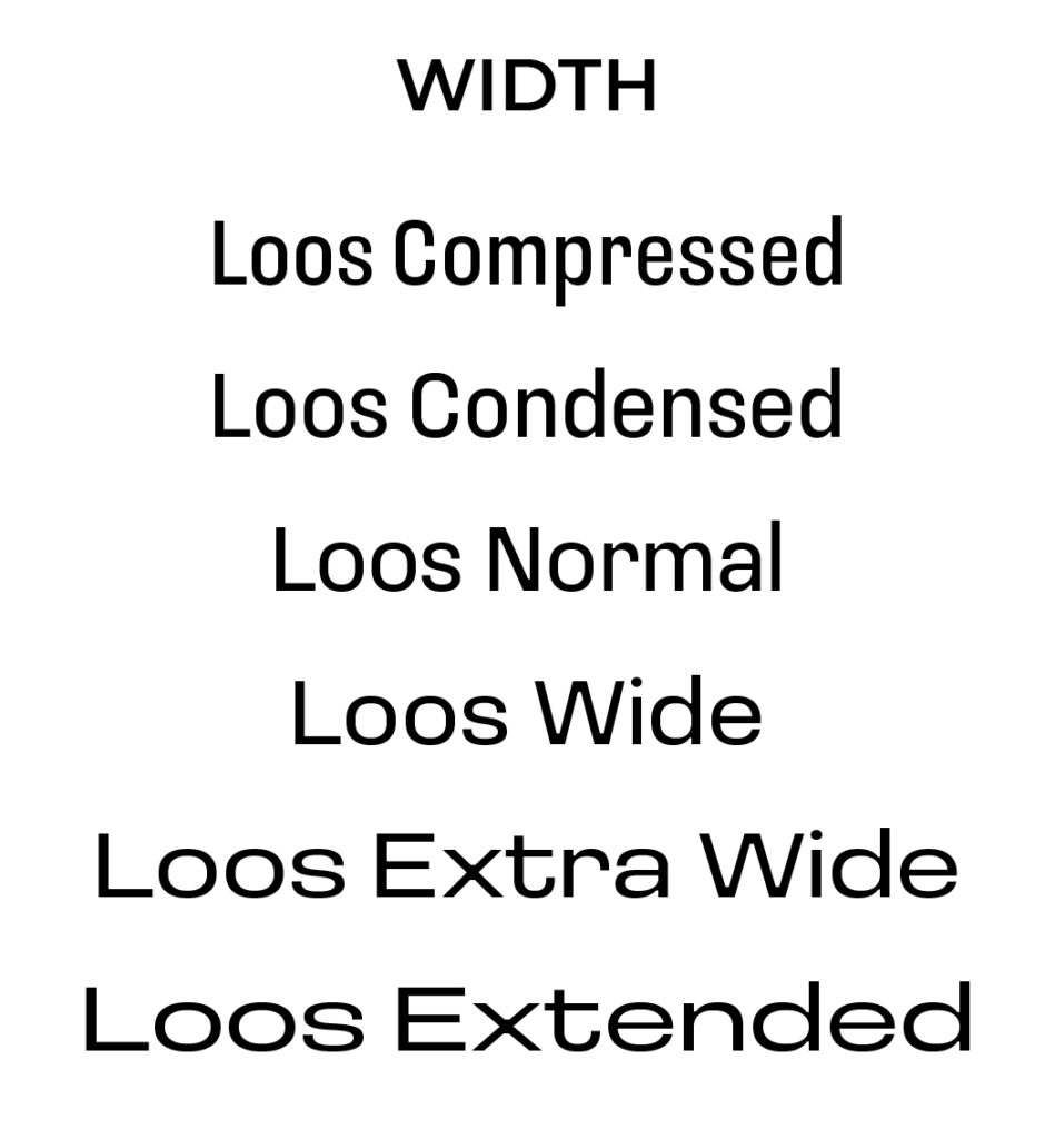 Font Width Example