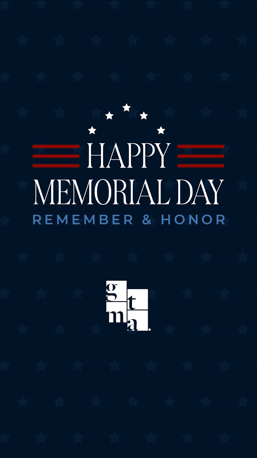 GTMA Memorial Day Graphic example